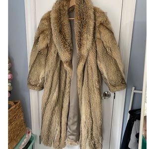 Rabbit fur coat